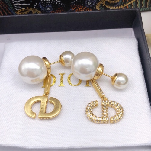 Replica Christian Dior Earrings For Women #1253246 $29.00 USD for Wholesale