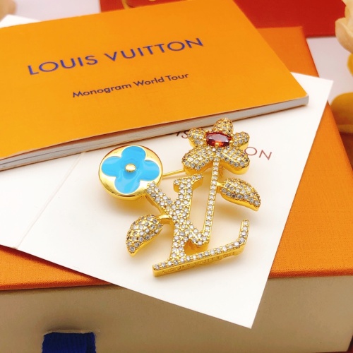 Louis Vuitton LV Brooches For Women #1253283 $38.00 USD, Wholesale Replica Louis Vuitton LV Brooches