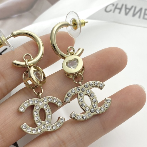 Replica Chanel Earrings For Women #1253340 $32.00 USD for Wholesale