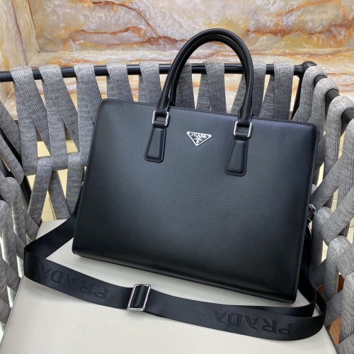 Replica Prada AAA Man Handbags #1253356 $162.00 USD for Wholesale