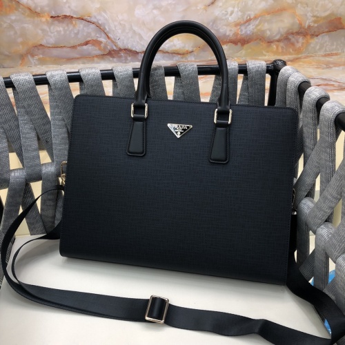 Replica Prada AAA Man Handbags #1253360 $158.00 USD for Wholesale