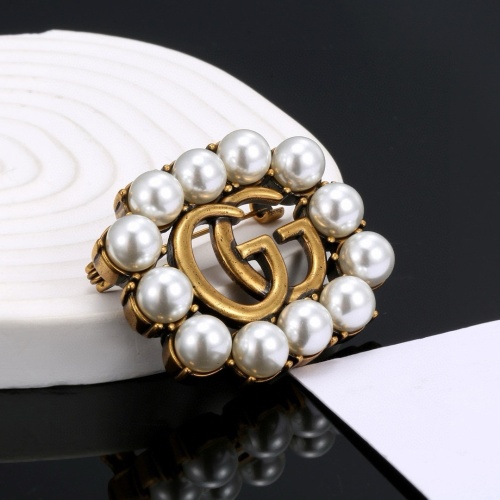 Replica Gucci Brooches For Women #1253365 $27.00 USD for Wholesale