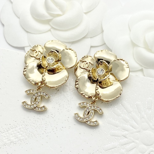 Replica Chanel Earrings For Women #1253377 $34.00 USD for Wholesale