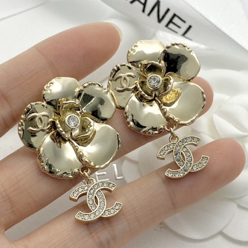 Replica Chanel Earrings For Women #1253377 $34.00 USD for Wholesale