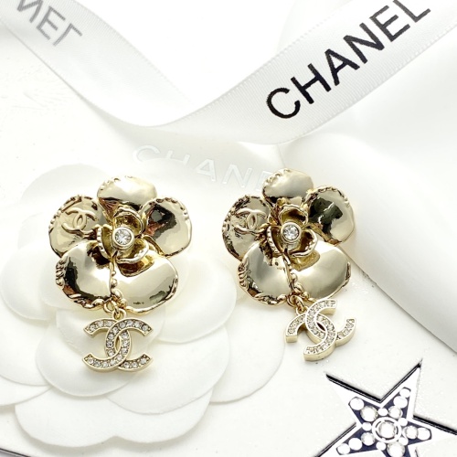 Replica Chanel Earrings For Women #1253377 $34.00 USD for Wholesale