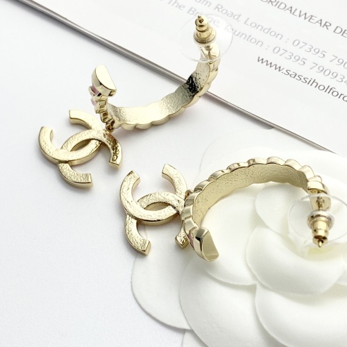 Replica Chanel Earrings For Women #1253378 $34.00 USD for Wholesale