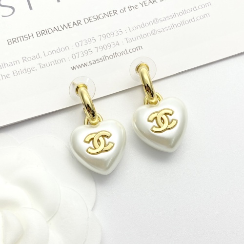 Replica Chanel Earrings For Women #1253445 $36.00 USD for Wholesale