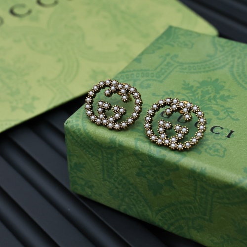 Replica Gucci Earrings For Women #1253521 $25.00 USD for Wholesale