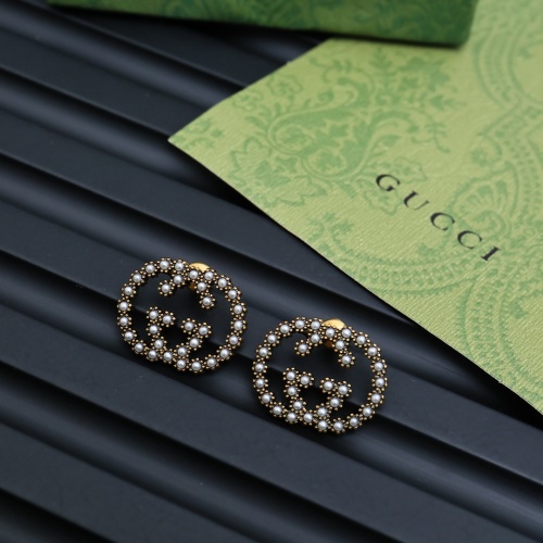 Replica Gucci Earrings For Women #1253521 $25.00 USD for Wholesale