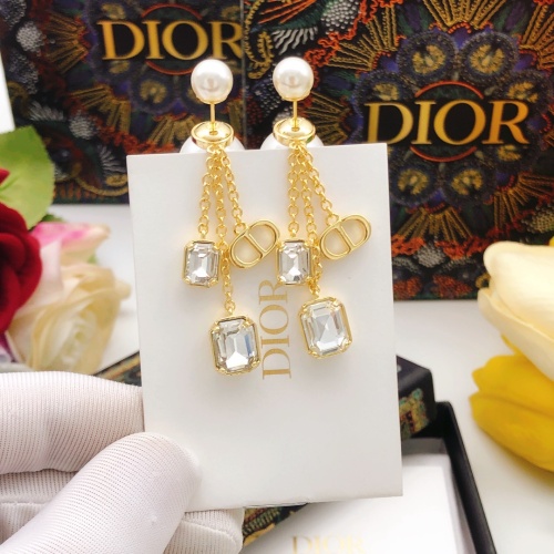 Replica Christian Dior Earrings For Women #1253661 $29.00 USD for Wholesale