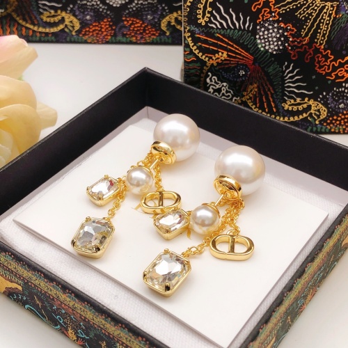 Replica Christian Dior Earrings For Women #1253661 $29.00 USD for Wholesale