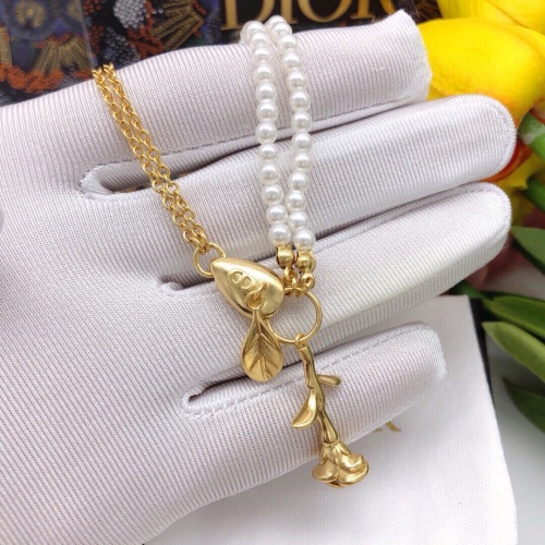 Replica Christian Dior Necklaces For Women #1253722 $32.00 USD for Wholesale