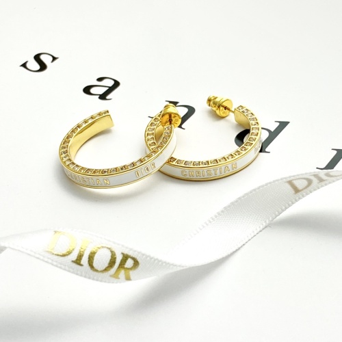 Replica Christian Dior Earrings For Women #1253761 $38.00 USD for Wholesale