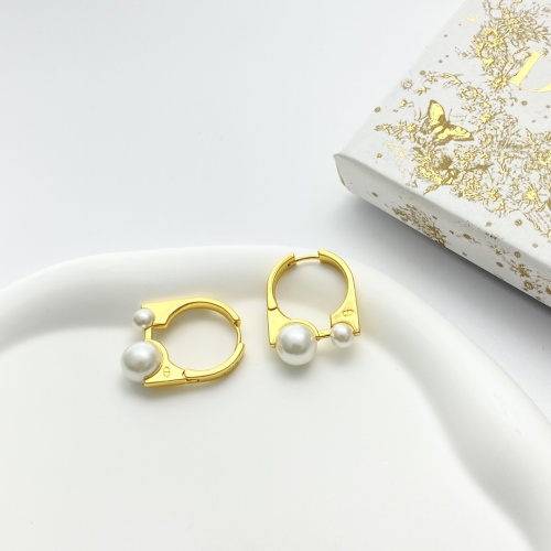 Replica Christian Dior Earrings For Women #1253764 $29.00 USD for Wholesale