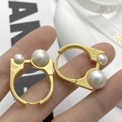 Replica Christian Dior Earrings For Women #1253764 $29.00 USD for Wholesale