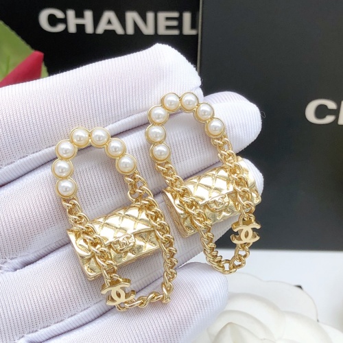 Replica Chanel Earrings For Women #1253775 $27.00 USD for Wholesale