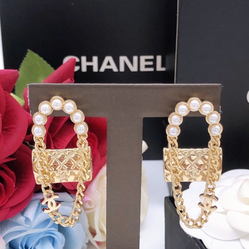 Replica Chanel Earrings For Women #1253775 $27.00 USD for Wholesale