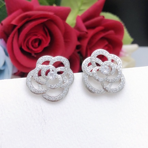 Replica Chanel Earrings For Women #1253776 $32.00 USD for Wholesale