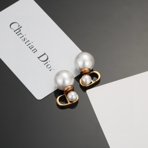 Replica Christian Dior Earrings For Women #1253793 $25.00 USD for Wholesale