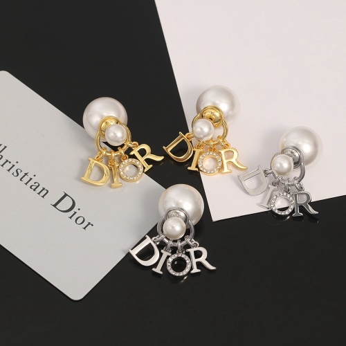 Replica Christian Dior Earrings For Women #1253796 $27.00 USD for Wholesale