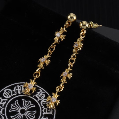 Replica Chrome Hearts Earrings For Women #1253826 $32.00 USD for Wholesale