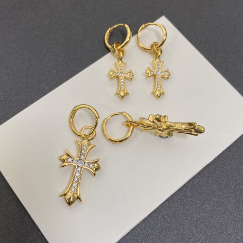 Replica Chrome Hearts Earrings For Women #1253995 $32.00 USD for Wholesale