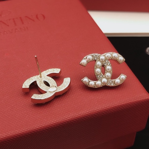 Replica Chanel Earrings For Women #1253999 $27.00 USD for Wholesale