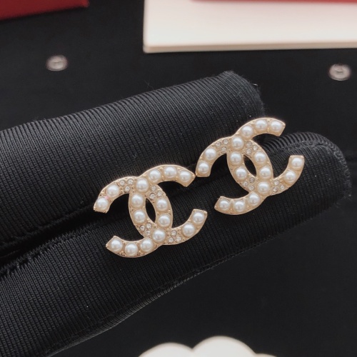 Replica Chanel Earrings For Women #1253999 $27.00 USD for Wholesale