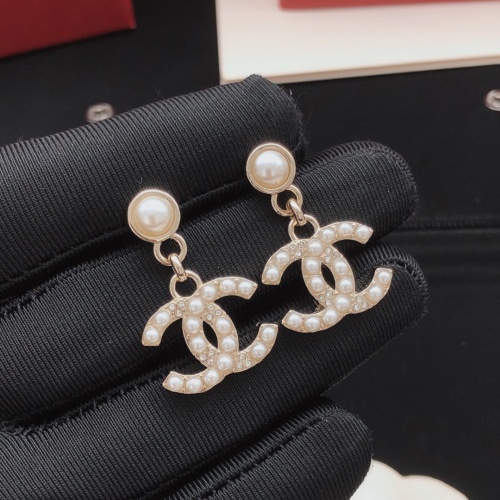 Replica Chanel Earrings For Women #1254002 $29.00 USD for Wholesale