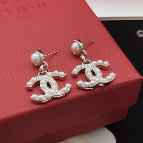 Replica Chanel Earrings For Women #1254002 $29.00 USD for Wholesale