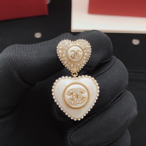 Replica Chanel Earrings For Women #1254007 $34.00 USD for Wholesale