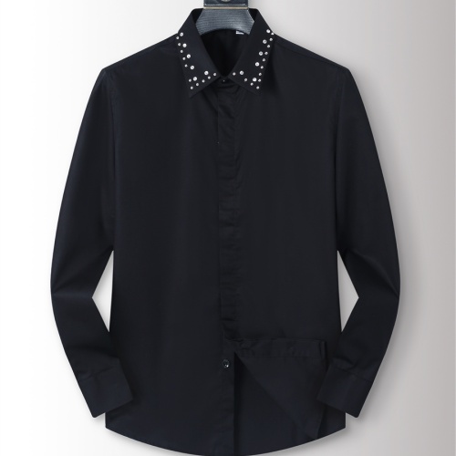 Valentino Shirts Long Sleeved For Men #1254058 $48.00 USD, Wholesale Replica Valentino Shirts