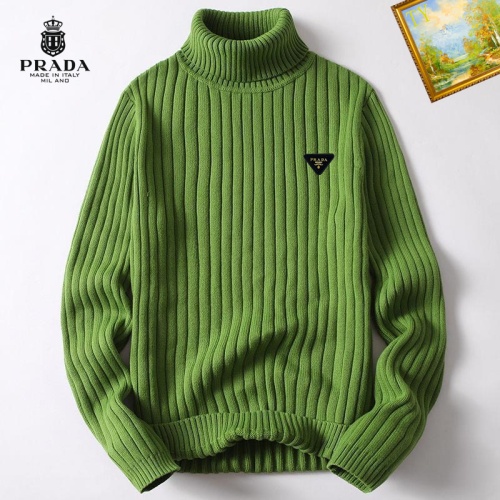 Prada Sweater Long Sleeved For Men #1254123 $40.00 USD, Wholesale Replica Prada Sweater