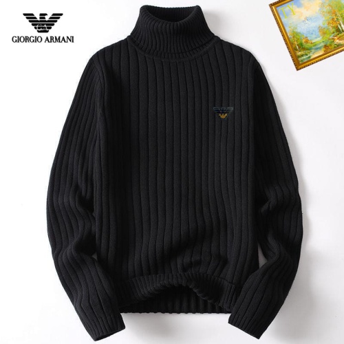 Armani Sweaters Long Sleeved For Men #1254213 $40.00 USD, Wholesale Replica Armani Sweaters