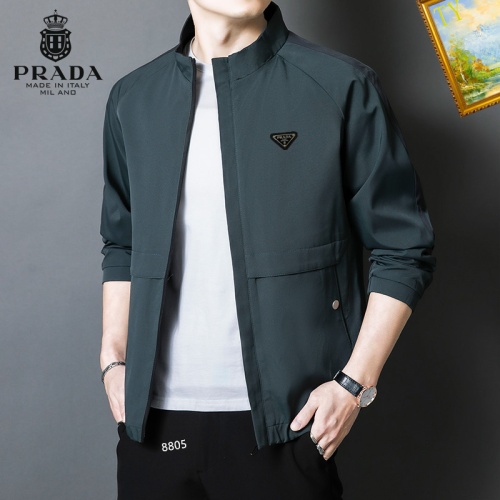 Prada Jackets Long Sleeved For Men #1254263 $60.00 USD, Wholesale Replica Prada Jackets