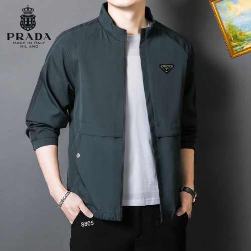 Replica Prada Jackets Long Sleeved For Men #1254263 $60.00 USD for Wholesale