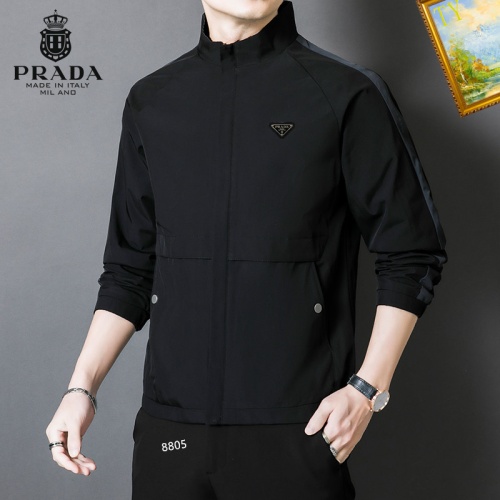 Prada Jackets Long Sleeved For Men #1254265 $60.00 USD, Wholesale Replica Prada Jackets