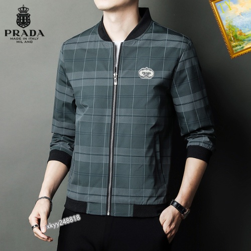 Prada Jackets Long Sleeved For Men #1254270 $60.00 USD, Wholesale Replica Prada Jackets