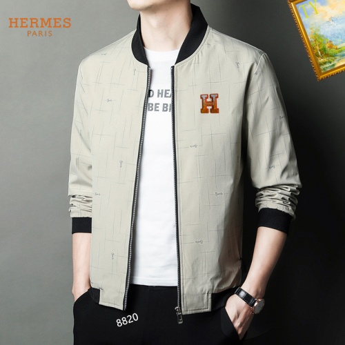 Replica Hermes Jackets Long Sleeved For Men #1254272 $60.00 USD for Wholesale