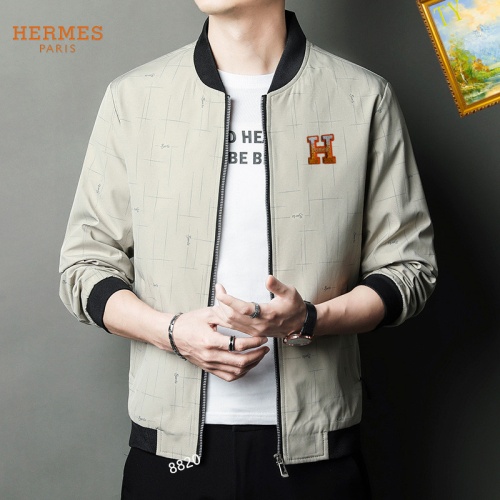 Replica Hermes Jackets Long Sleeved For Men #1254272 $60.00 USD for Wholesale