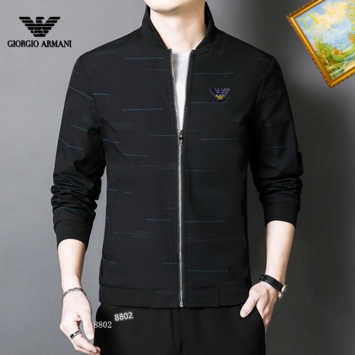 Armani Jackets Long Sleeved For Men #1254277 $60.00 USD, Wholesale Replica Armani Jackets