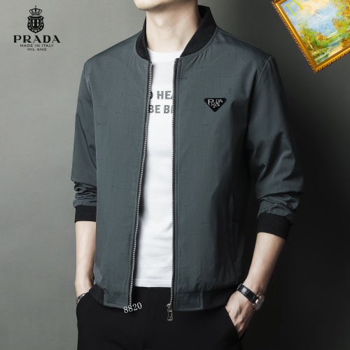 Prada Jackets Long Sleeved For Men #1254301 $60.00 USD, Wholesale Replica Prada Jackets