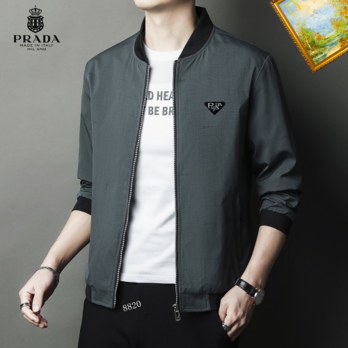 Replica Prada Jackets Long Sleeved For Men #1254301 $60.00 USD for Wholesale