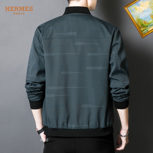 Replica Hermes Jackets Long Sleeved For Men #1254313 $60.00 USD for Wholesale