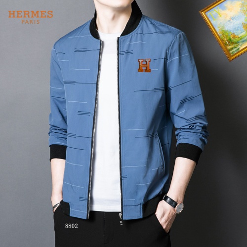 Replica Hermes Jackets Long Sleeved For Men #1254314 $60.00 USD for Wholesale