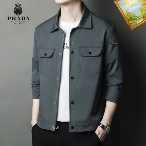 Prada Jackets Long Sleeved For Men #1254326 $60.00 USD, Wholesale Replica Prada Jackets