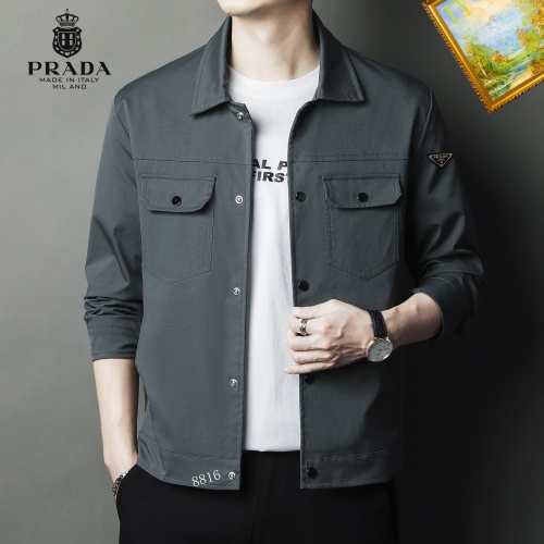 Replica Prada Jackets Long Sleeved For Men #1254326 $60.00 USD for Wholesale