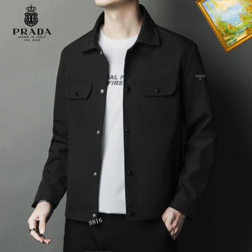 Prada Jackets Long Sleeved For Men #1254327 $60.00 USD, Wholesale Replica Prada Jackets