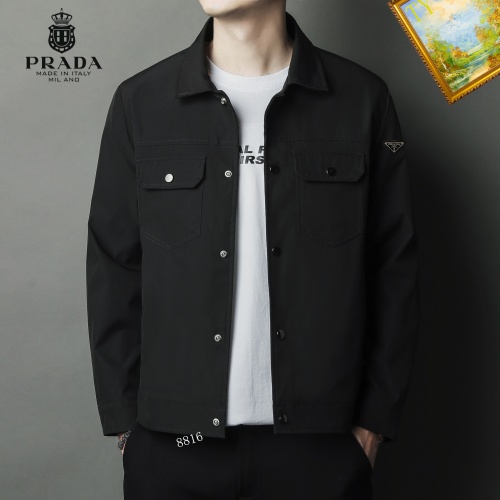 Replica Prada Jackets Long Sleeved For Men #1254327 $60.00 USD for Wholesale