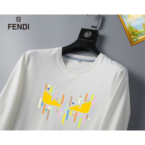 Replica Fendi Hoodies Long Sleeved For Men #1254374 $40.00 USD for Wholesale